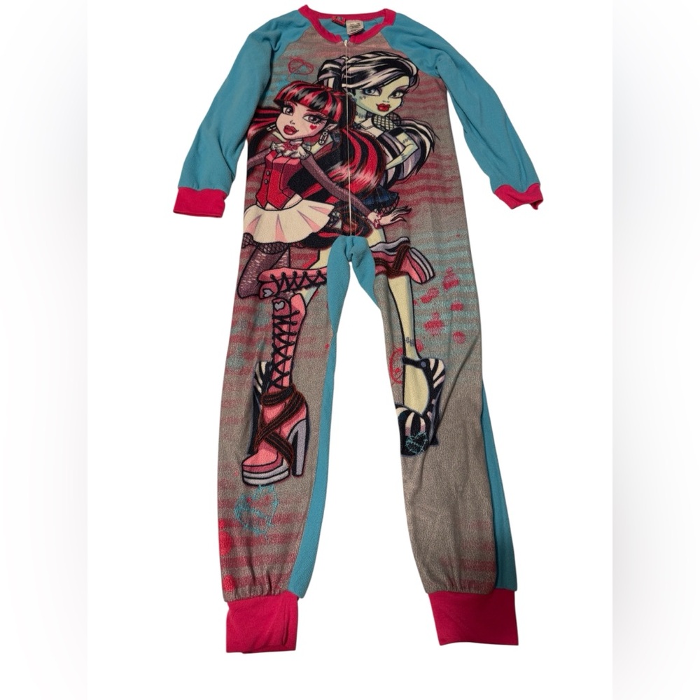 Monster High zip up pajama size 7/8